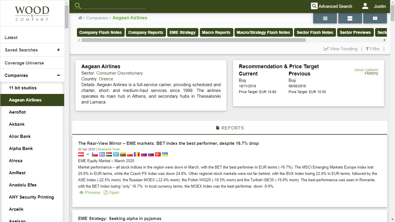 Wood & Co. Company Page