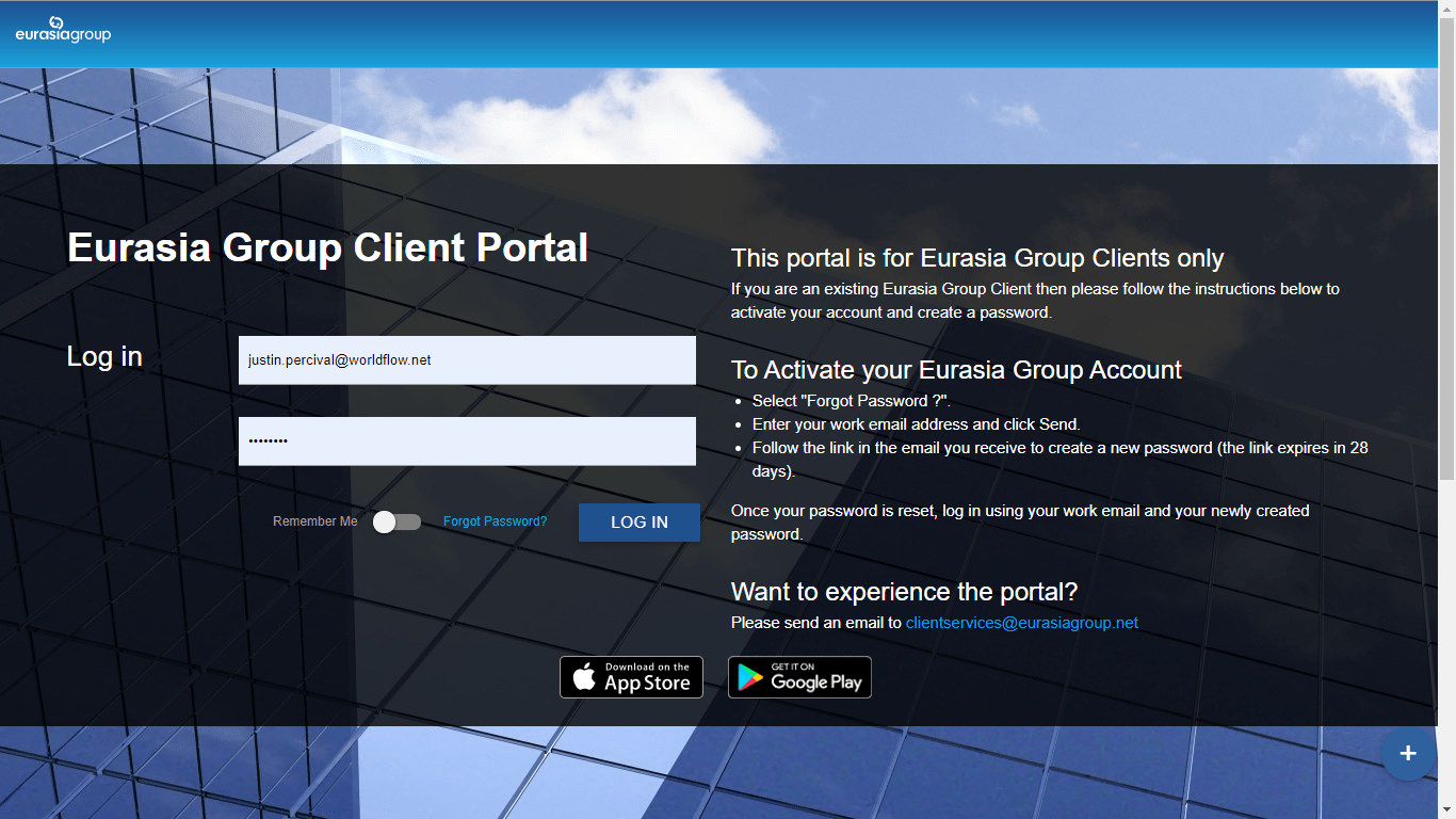 Eurasia Group Login